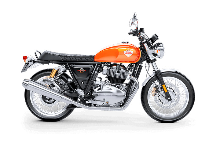 Royal Enfield Interceptor Silver SpectreOrange Crush Standard